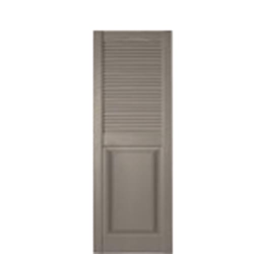 Combination Louvered and Paneled Vinyl Shutters